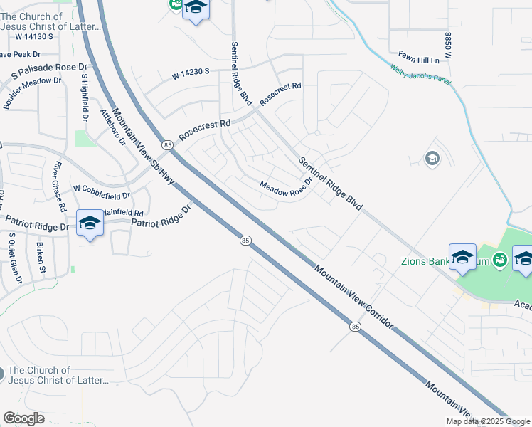 map of restaurants, bars, coffee shops, grocery stores, and more near 4317 West Quiet Shade Drive in Herriman