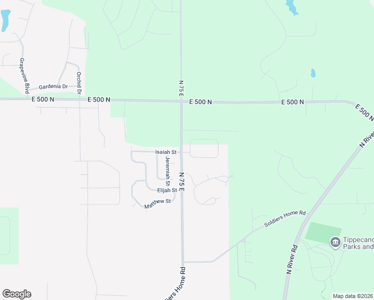 map of restaurants, bars, coffee shops, grocery stores, and more near 4901 North 75 East in West Lafayette