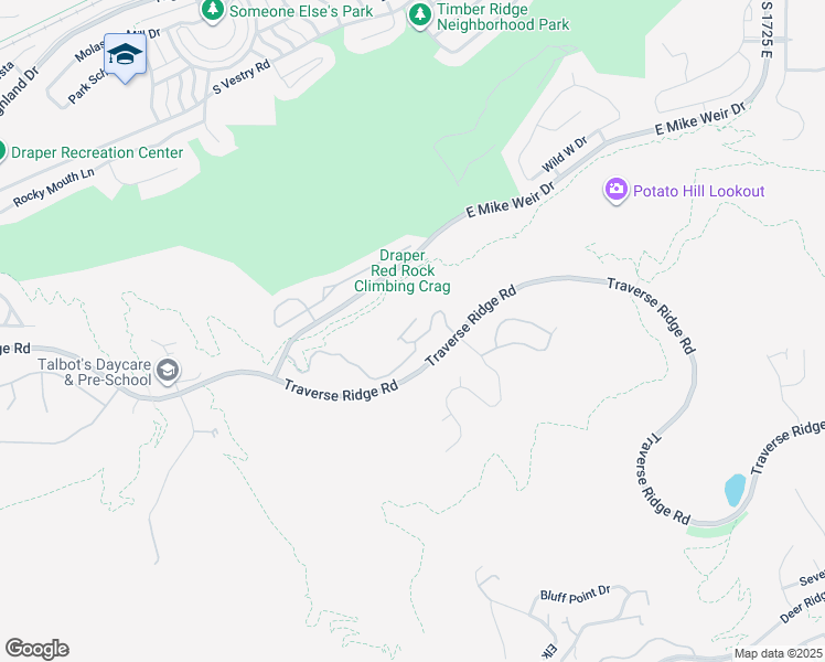 map of restaurants, bars, coffee shops, grocery stores, and more near 14599 South Chaumont Court in Draper