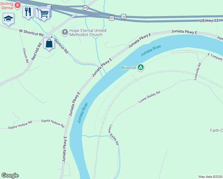 map of restaurants, bars, coffee shops, grocery stores, and more near 120 James Drive in Newport