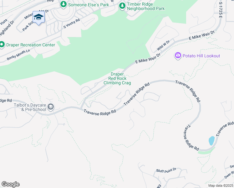map of restaurants, bars, coffee shops, grocery stores, and more near 14592 South Chaumont Court in Draper