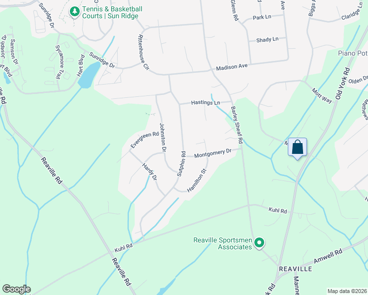 map of restaurants, bars, coffee shops, grocery stores, and more near 30 Sutphin Road in Flemington
