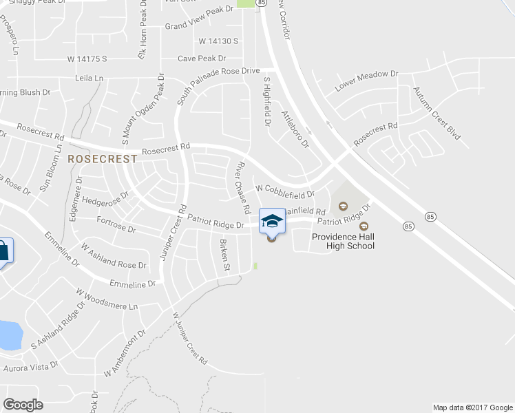 map of restaurants, bars, coffee shops, grocery stores, and more near 14572 Broomfield Drive in Herriman