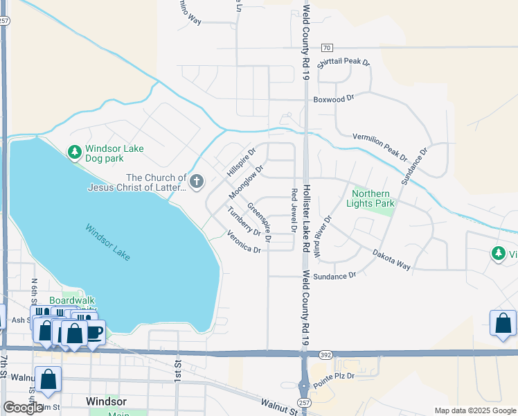 map of restaurants, bars, coffee shops, grocery stores, and more near 217 Saskatoon Drive in Windsor