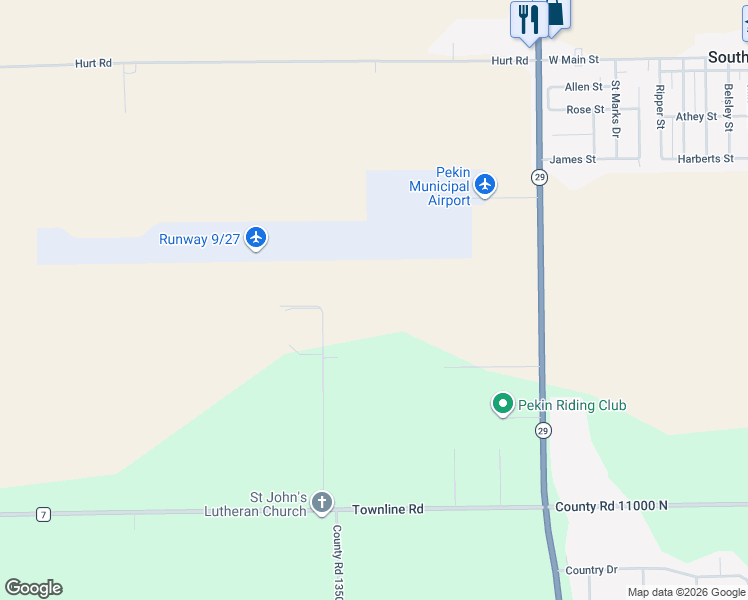 map of restaurants, bars, coffee shops, grocery stores, and more near 11532 Skyaire Drive in Green Valley