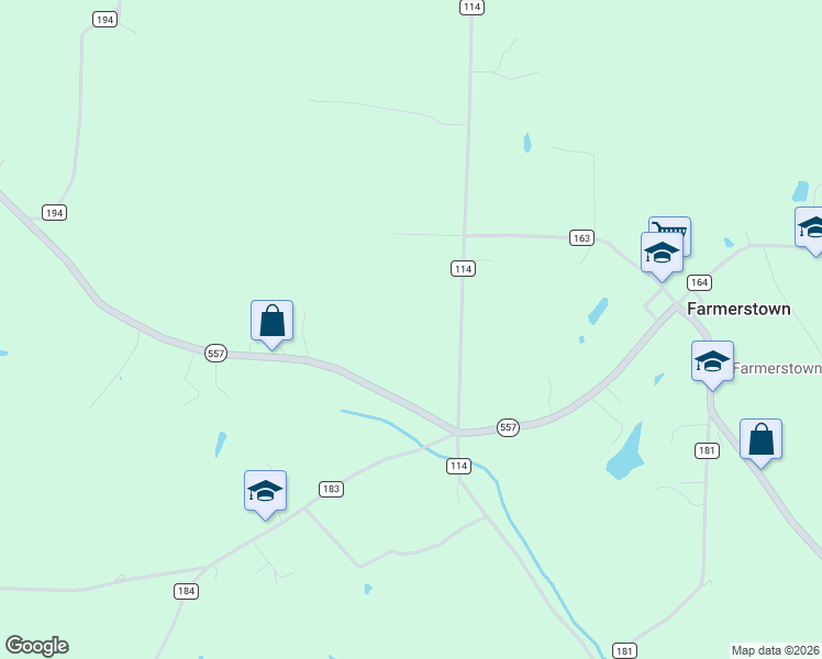 map of restaurants, bars, coffee shops, grocery stores, and more near 3127 Ohio 557 in Baltic