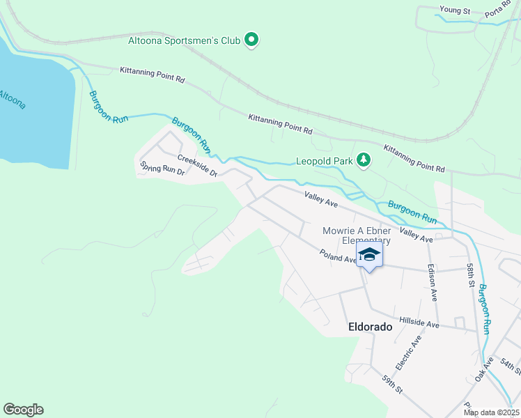 map of restaurants, bars, coffee shops, grocery stores, and more near 910 Poland Avenue in Altoona