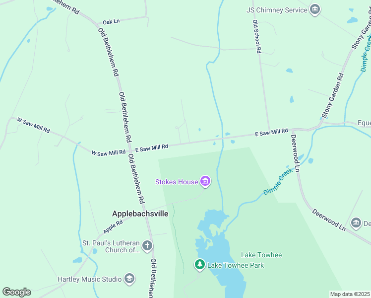 map of restaurants, bars, coffee shops, grocery stores, and more near 1278 East Saw Mill Road in Quakertown