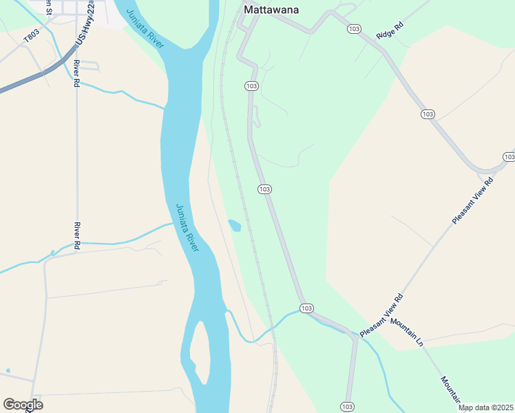 map of restaurants, bars, coffee shops, grocery stores, and more near 6501 Pennsylvania 103 in McVeytown