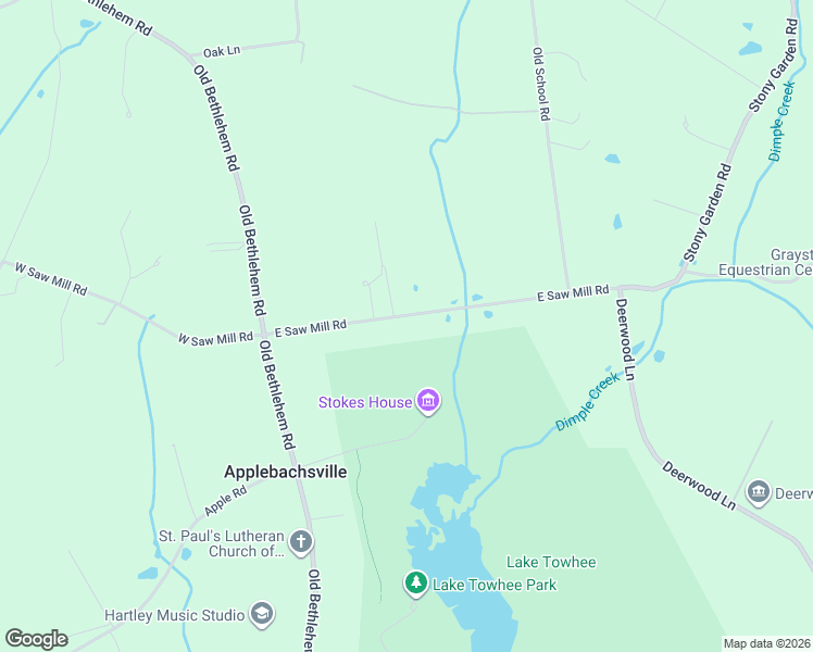 map of restaurants, bars, coffee shops, grocery stores, and more near 1290 East Saw Mill Road in Quakertown