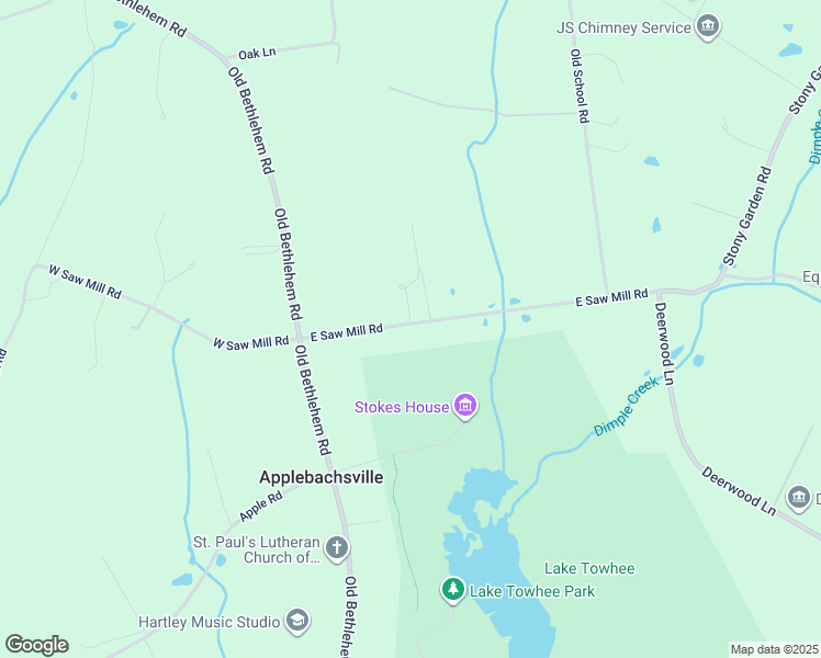map of restaurants, bars, coffee shops, grocery stores, and more near 1278 East Saw Mill Road in Quakertown