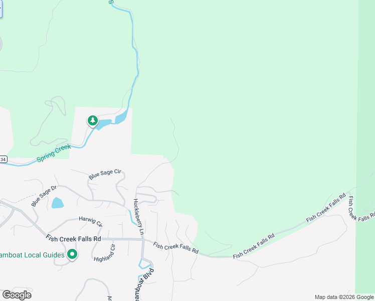 map of restaurants, bars, coffee shops, grocery stores, and more near 605 Huckleberry Lane in Steamboat Springs