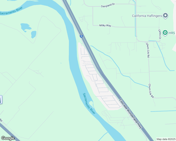 map of restaurants, bars, coffee shops, grocery stores, and more near 8354 Haiti Drive in Redding