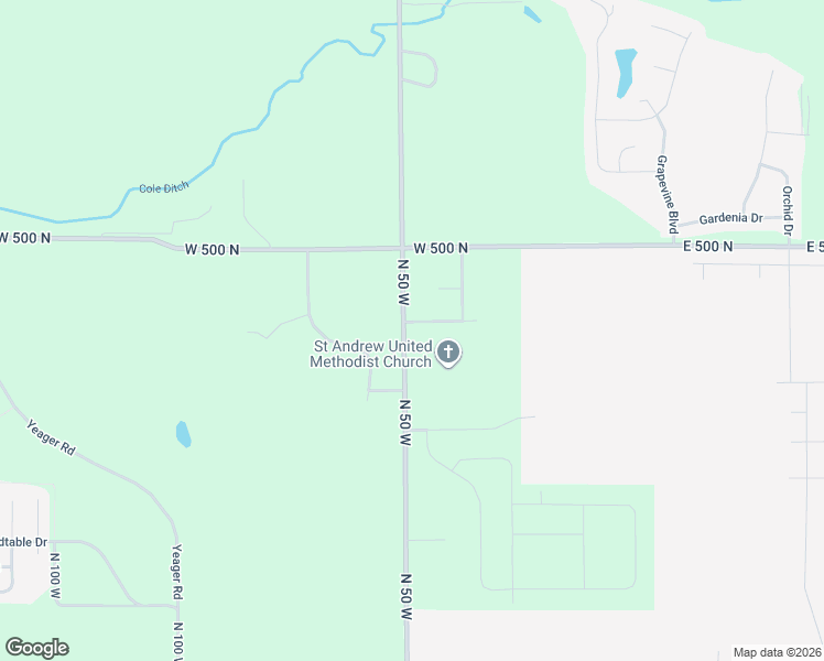 map of restaurants, bars, coffee shops, grocery stores, and more near 4677-4769 N 50 W in West Lafayette