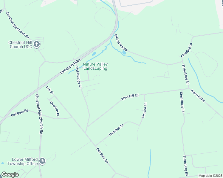 map of restaurants, bars, coffee shops, grocery stores, and more near 1955 Wind Hill Road in Coopersburg