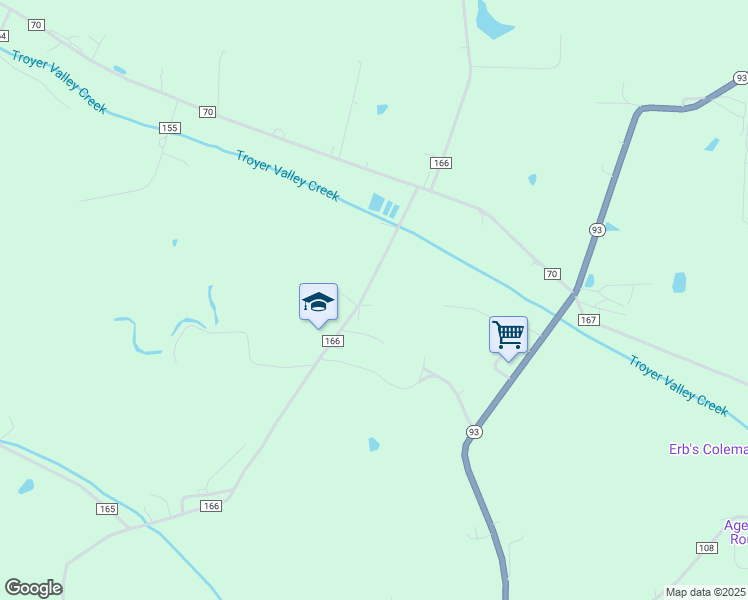 map of restaurants, bars, coffee shops, grocery stores, and more near 2974 Township Road 166 in Sugarcreek
