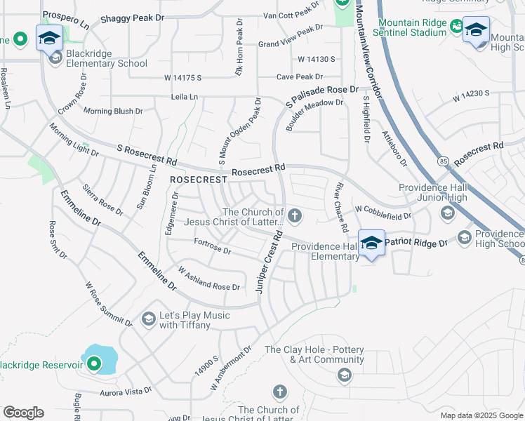 map of restaurants, bars, coffee shops, grocery stores, and more near 5034 West Slate Street in Herriman