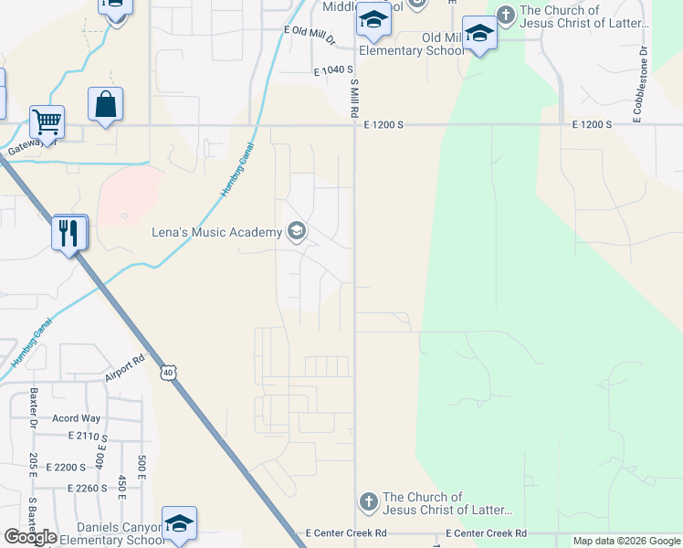 map of restaurants, bars, coffee shops, grocery stores, and more near in Heber City