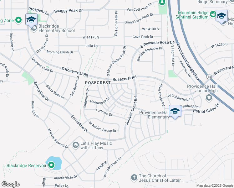 map of restaurants, bars, coffee shops, grocery stores, and more near 5089 Stone Terrace Road in Herriman