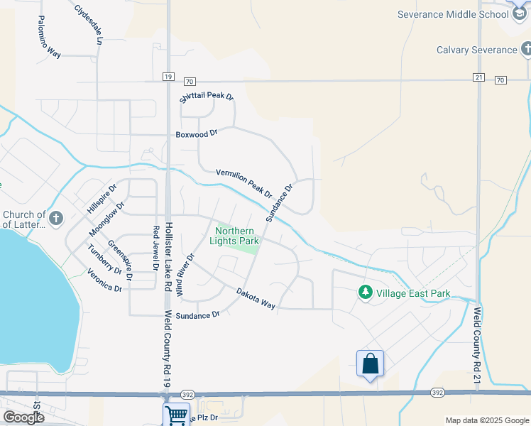 map of restaurants, bars, coffee shops, grocery stores, and more near 652 Sundance Drive in Windsor