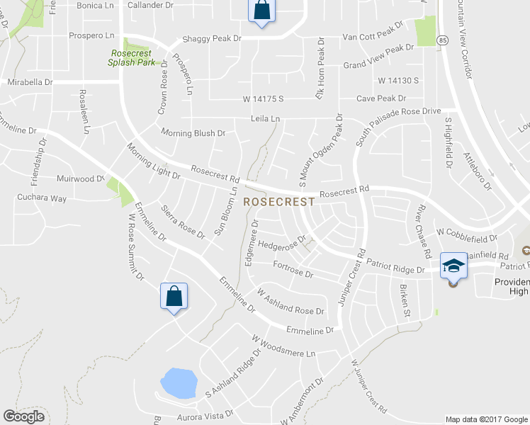 map of restaurants, bars, coffee shops, grocery stores, and more near 5232 West Courtly Lane in Herriman