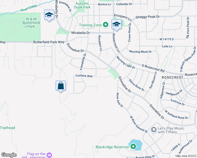 map of restaurants, bars, coffee shops, grocery stores, and more near 5718 Sol Vista Circle in Herriman