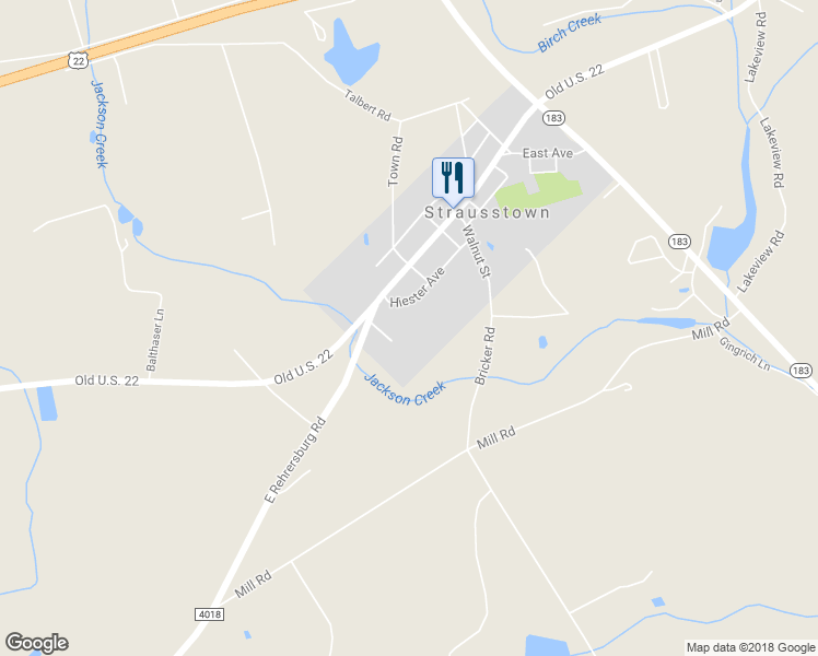 map of restaurants, bars, coffee shops, grocery stores, and more near 7 Washington Avenue in Bethel