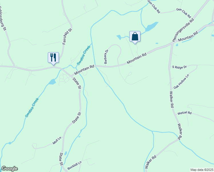 map of restaurants, bars, coffee shops, grocery stores, and more near 18 Michael Lane in Alburtis