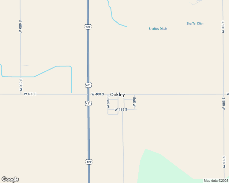 map of restaurants, bars, coffee shops, grocery stores, and more near 5831-5899 West 400 South in Delphi