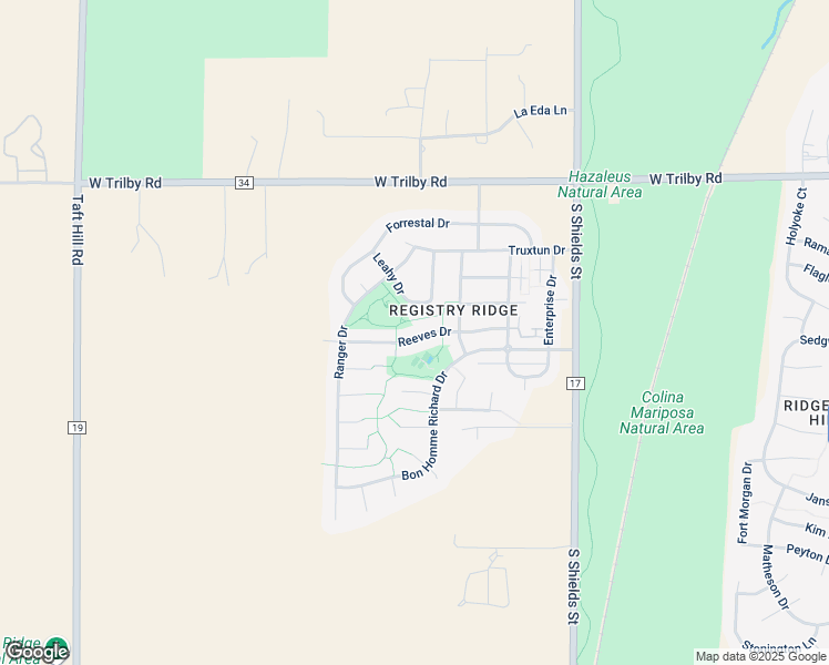 map of restaurants, bars, coffee shops, grocery stores, and more near 1420 Reeves Drive in Fort Collins