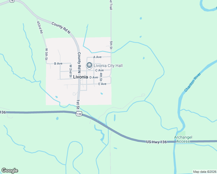 map of restaurants, bars, coffee shops, grocery stores, and more near 203 5th Street in Livonia