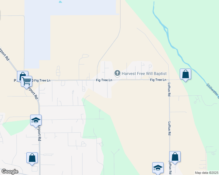 map of restaurants, bars, coffee shops, grocery stores, and more near 20825 Fig Tree Lane in Redding