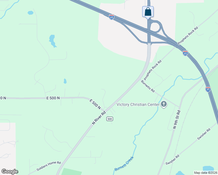 map of restaurants, bars, coffee shops, grocery stores, and more near 1690 East 500 North in West Lafayette