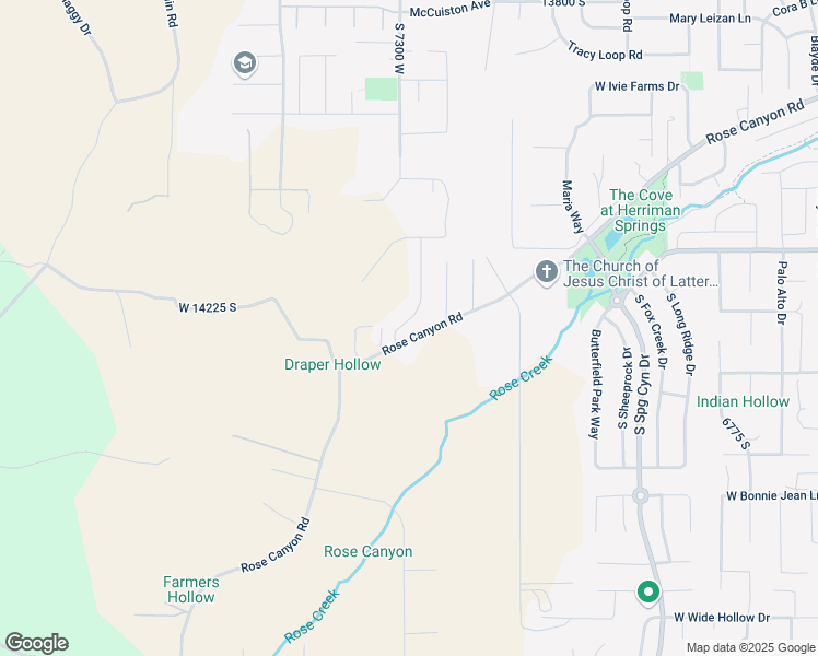 map of restaurants, bars, coffee shops, grocery stores, and more near 14267 Summit Crest Lane in Herriman