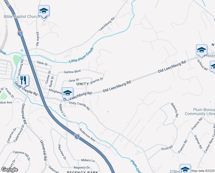 map of restaurants, bars, coffee shops, grocery stores, and more near 235 Old Leechburg Rd in Pittsburgh