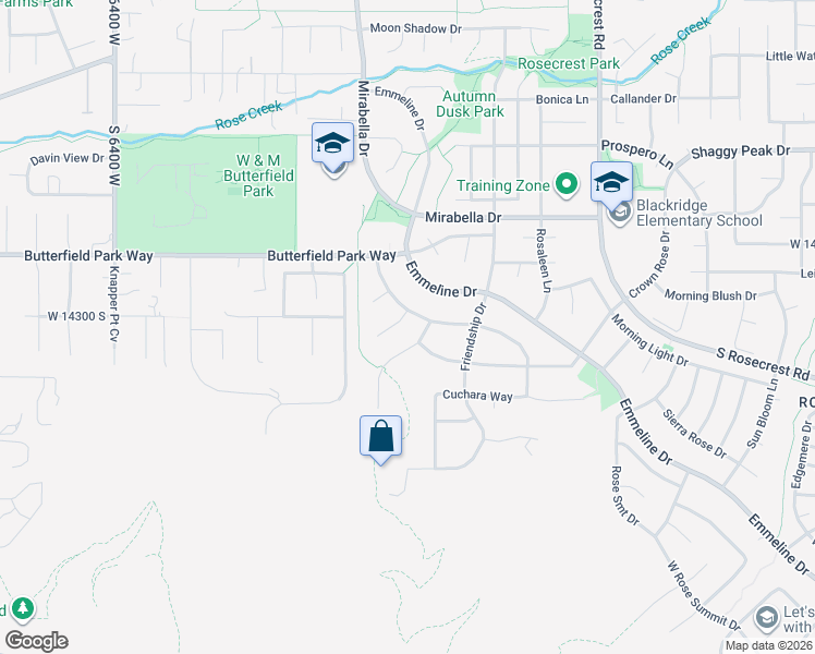map of restaurants, bars, coffee shops, grocery stores, and more near 5927 Potterstone Circle in Herriman