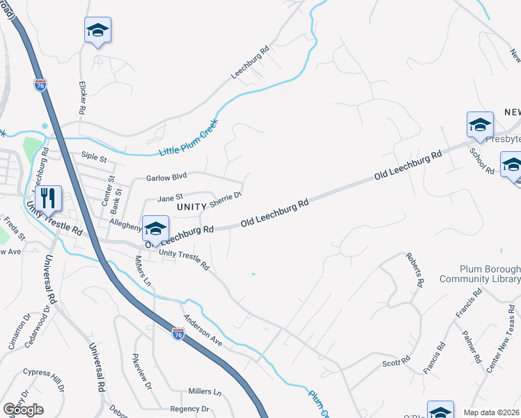 map of restaurants, bars, coffee shops, grocery stores, and more near 235 Old Leechburg Road in Pittsburgh