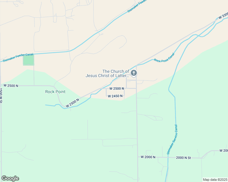 map of restaurants, bars, coffee shops, grocery stores, and more near 1663 West 2500 North in Vernal