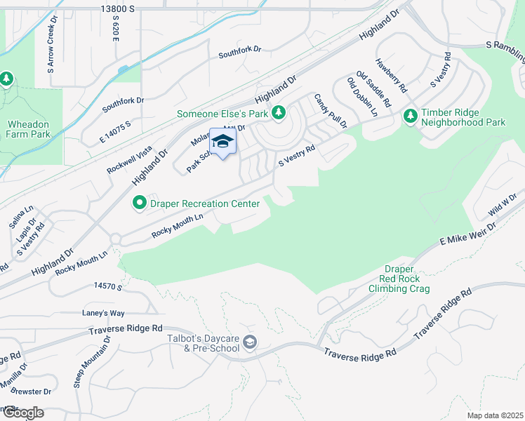 map of restaurants, bars, coffee shops, grocery stores, and more near 932 Kaseys Circle in Draper