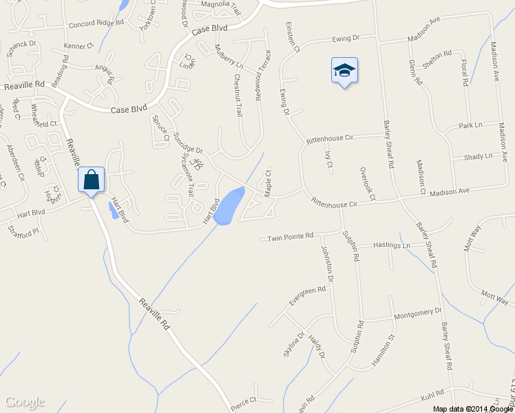 map of restaurants, bars, coffee shops, grocery stores, and more near 16 Elm Terrace in Flemington