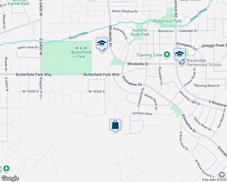 map of restaurants, bars, coffee shops, grocery stores, and more near 5976 Potterstone Circle in Herriman