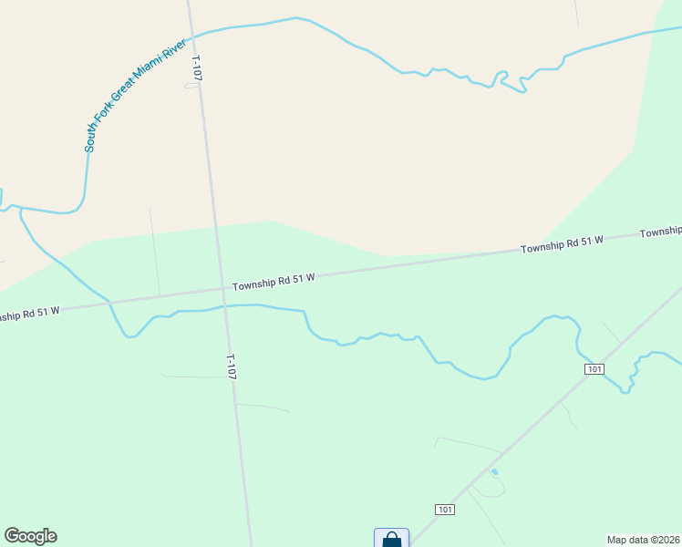 map of restaurants, bars, coffee shops, grocery stores, and more near 1299 Township Road 51 West in Belle Center