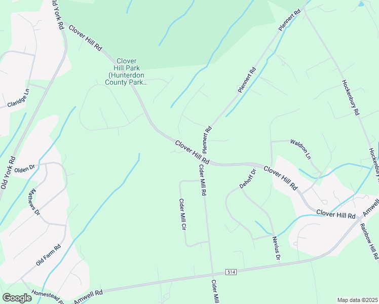 map of restaurants, bars, coffee shops, grocery stores, and more near 46 Clover Hill Road in Flemington