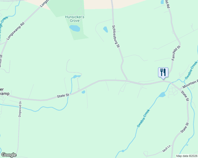 map of restaurants, bars, coffee shops, grocery stores, and more near 1965 State Street in Alburtis