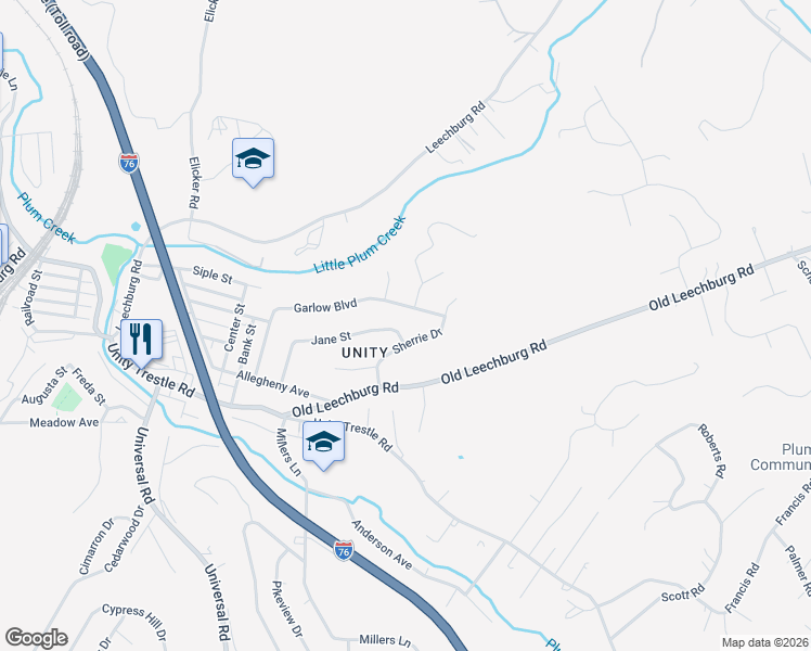 map of restaurants, bars, coffee shops, grocery stores, and more near 862 Garlow Boulevard in Pittsburgh