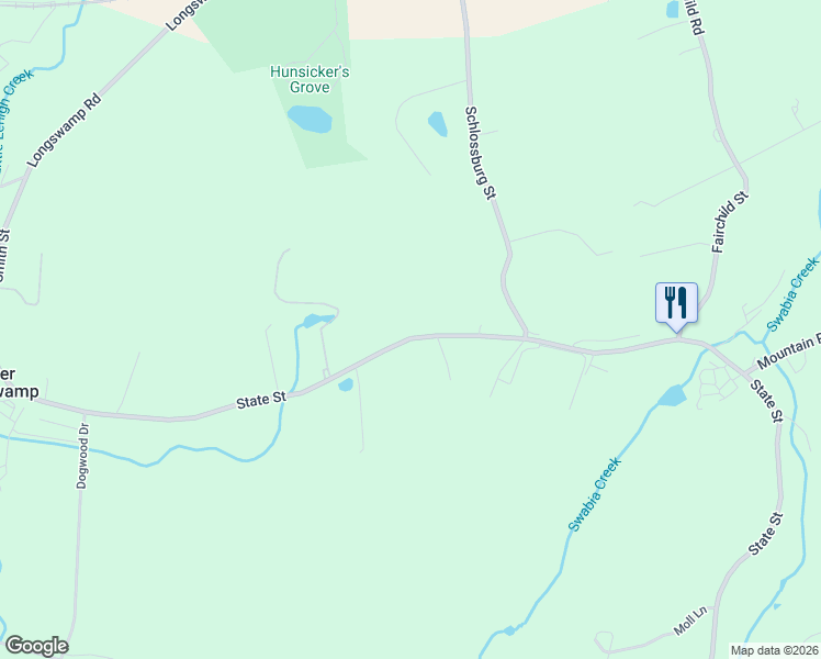 map of restaurants, bars, coffee shops, grocery stores, and more near 1965 State Street in Alburtis