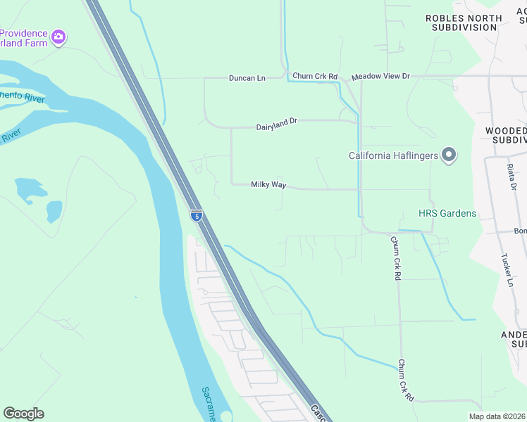 map of restaurants, bars, coffee shops, grocery stores, and more near 19705 Holstein Ln in Redding