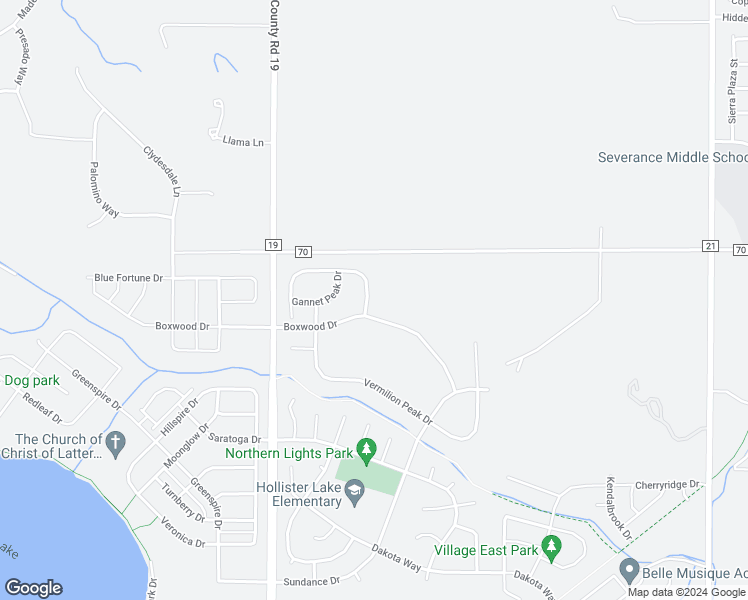 map of restaurants, bars, coffee shops, grocery stores, and more near 807 Shirttail Peak Drive in Windsor