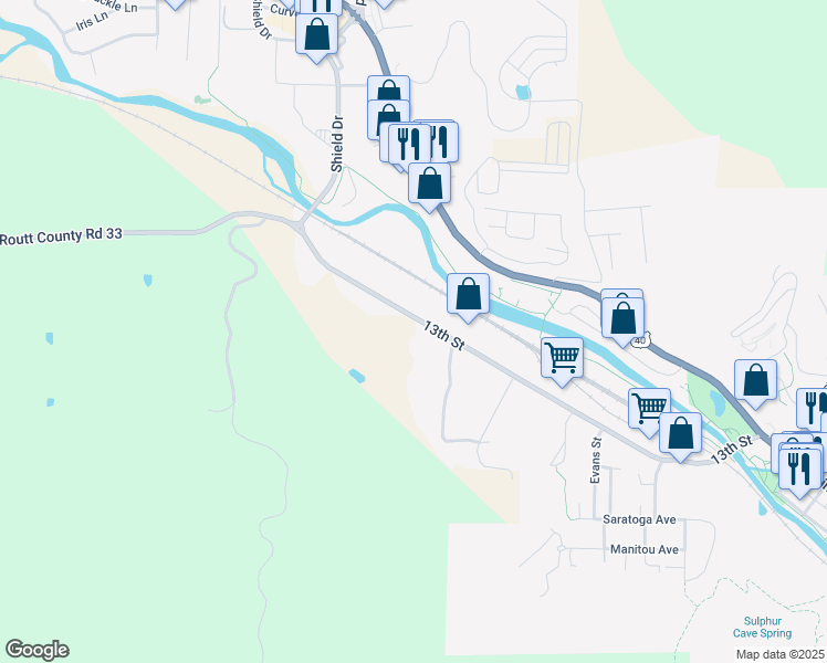 map of restaurants, bars, coffee shops, grocery stores, and more near 1825 13th Street in Steamboat Springs
