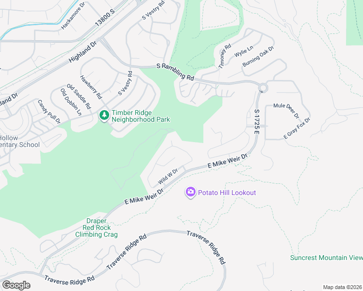map of restaurants, bars, coffee shops, grocery stores, and more near 1483 Tumbleweed Way in Draper